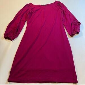 Cynthia Rowley Size XS Megenta Split Sleeve Boat Neck Comfy Boho Dress